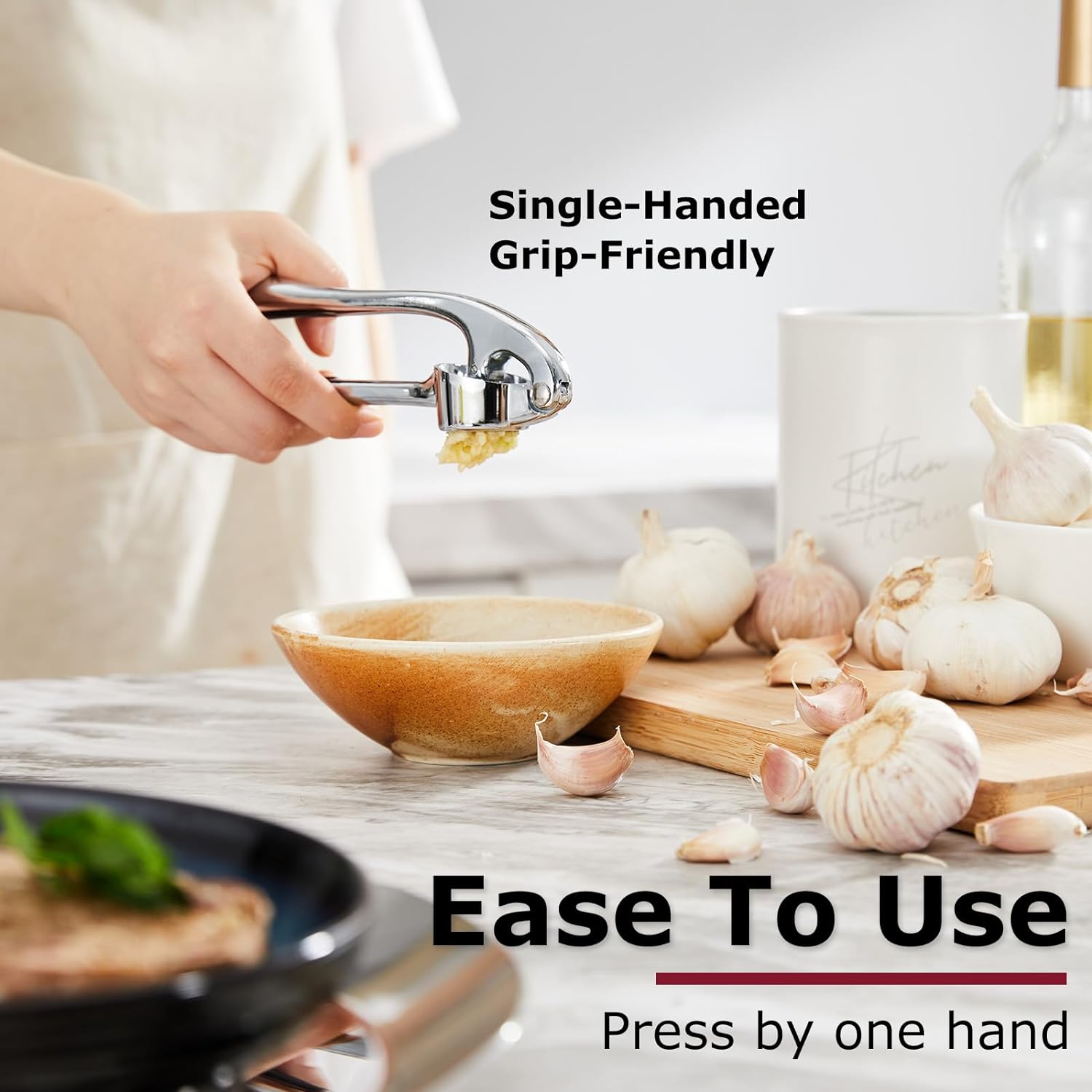 Garlic Press With Studs, Garlic Mincer, Ginger Crusher, Garlic Crusher Garlic Press With Studs, Garlic Mincer, Ginger Crusher, Garlic Crusher